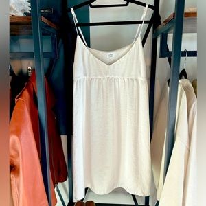 Aritzia, Wilfred silk white dress. Size L. Never worn!